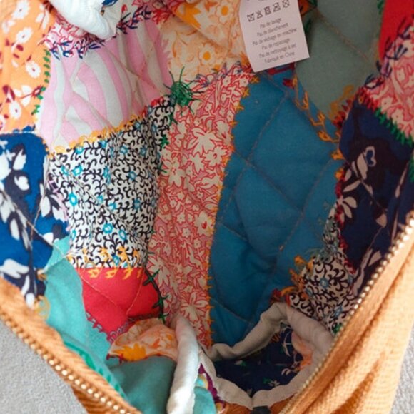 1 Sézane mustard yellow cosmetic makeup travel bag - Picture 3 of 4